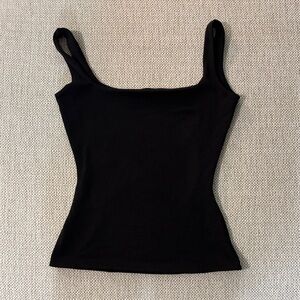 Double Lined Black Women's Tank Top